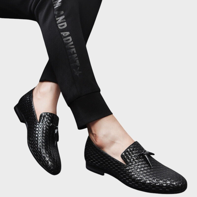 William | Vævede Læder Slip-On Loafers