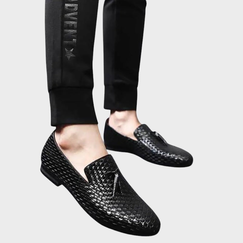 William | Vævede Læder Slip-On Loafers