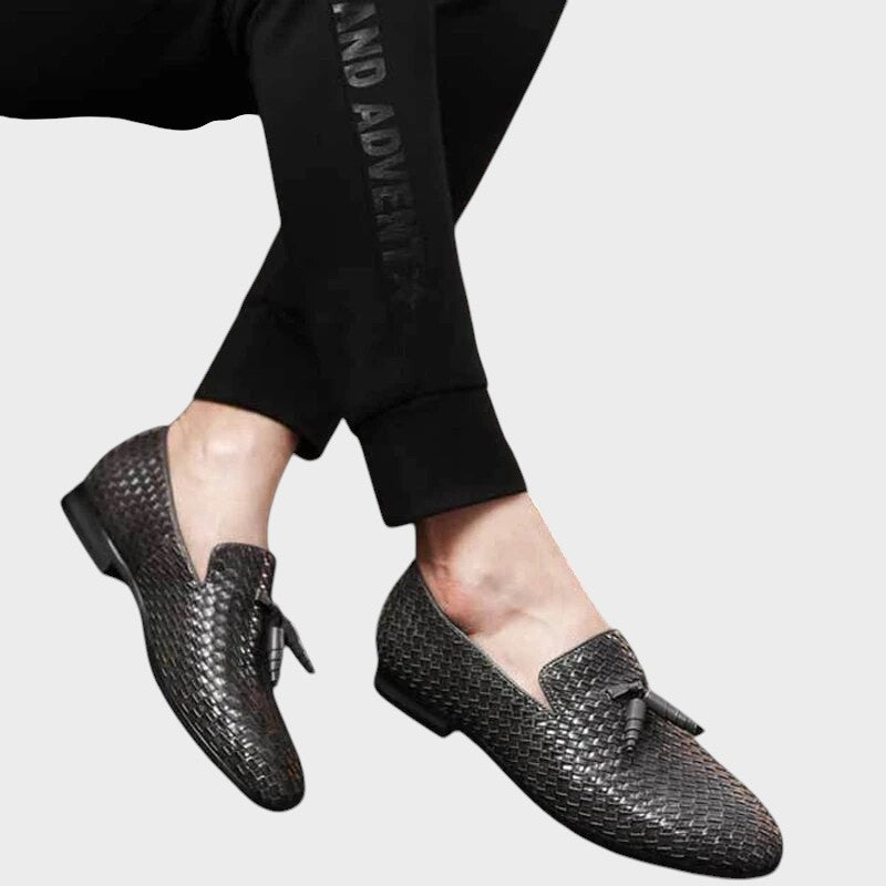 William | Vævede Læder Slip-On Loafers
