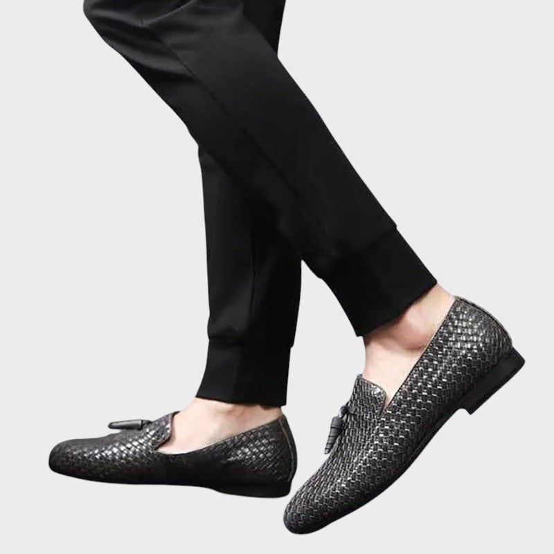 William | Vævede Læder Slip-On Loafers