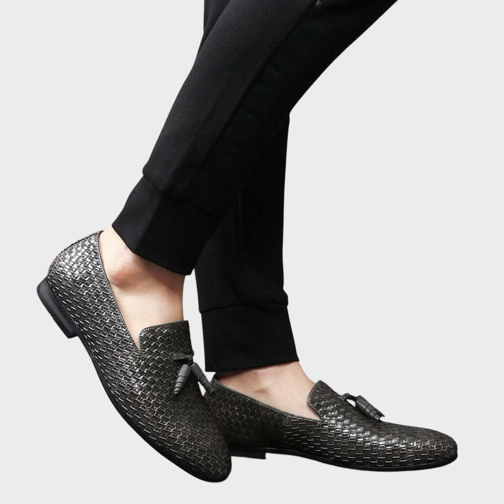 William | Vævede Læder Slip-On Loafers