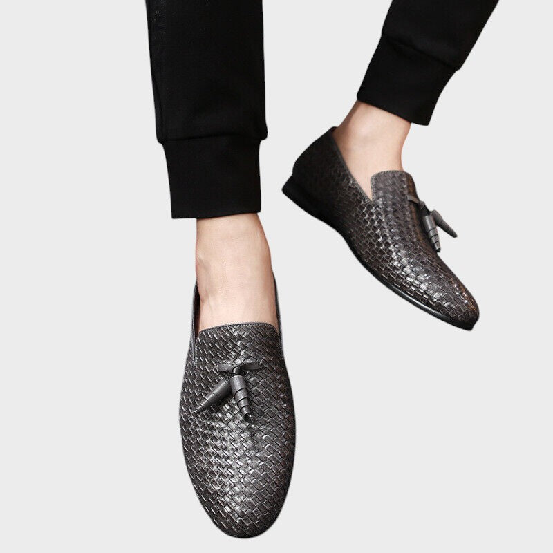 William | Vævede Læder Slip-On Loafers
