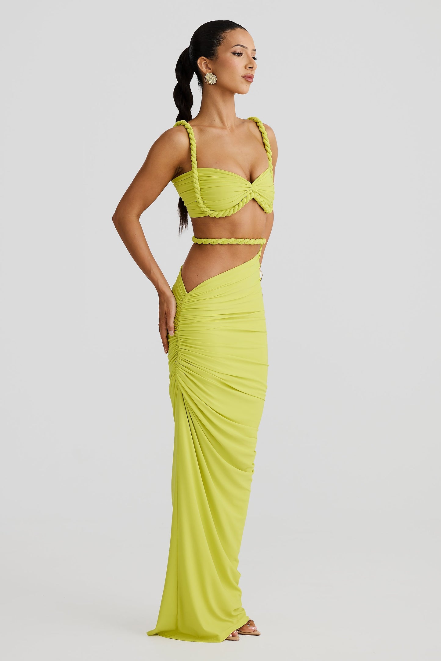 JADE | Maxiskjørt med elegante snitt