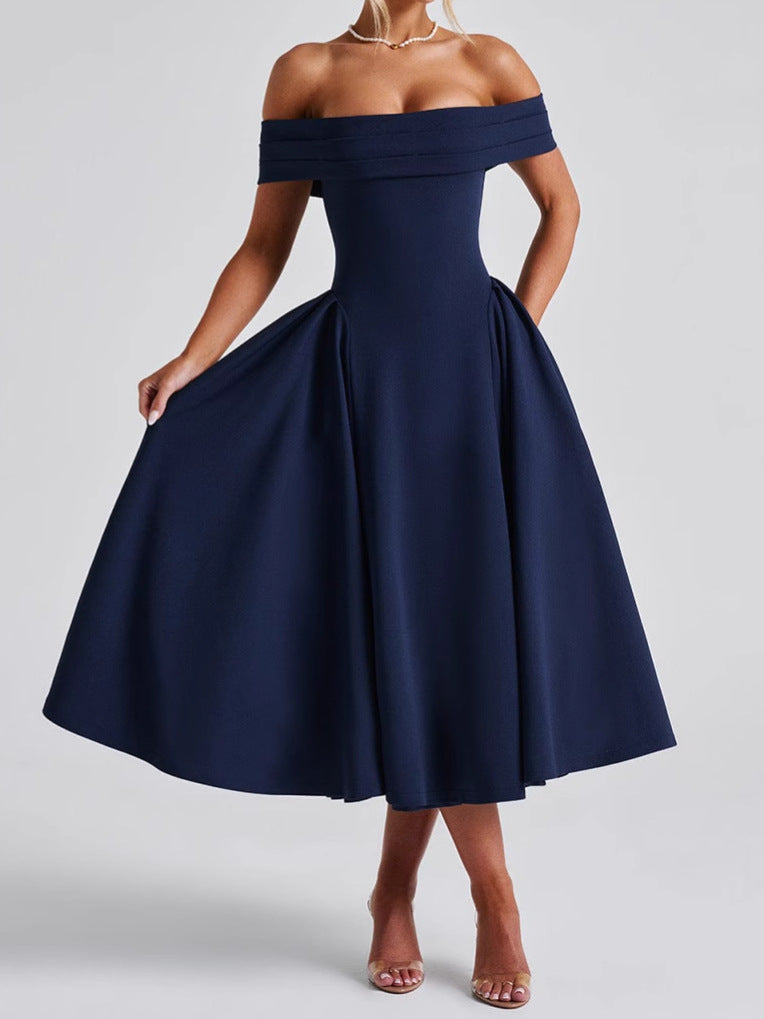 Rens | Off-shoulder A-line Midikjole
