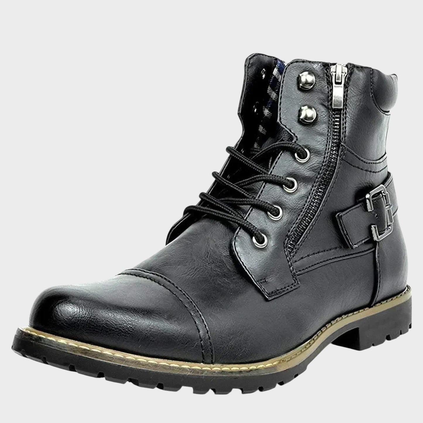 Damon | Læder snørestøvler