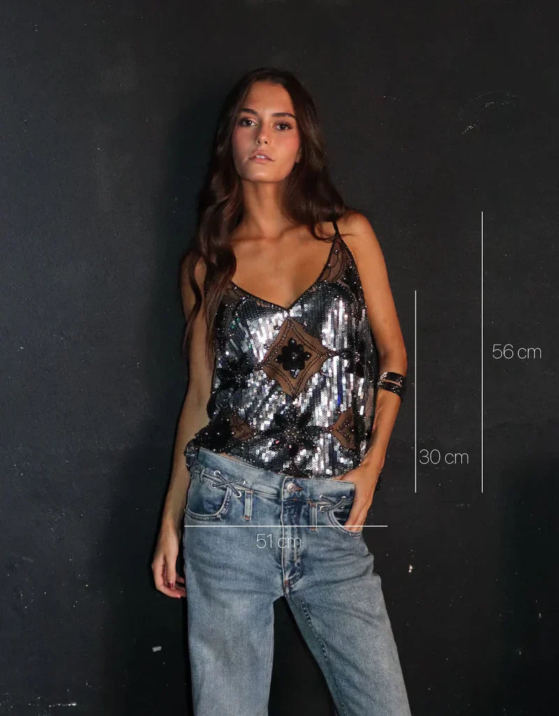DIANA | Dekoreret Top