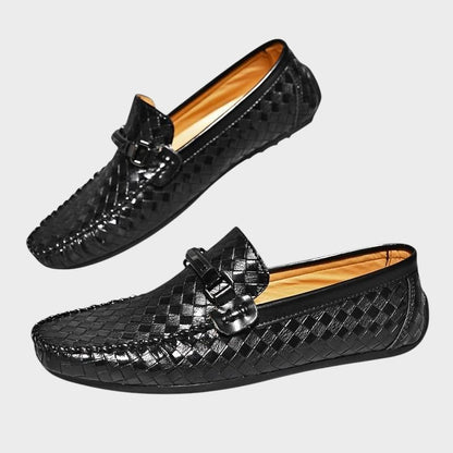 Antonin | Vævede Spænde Læder Loafers