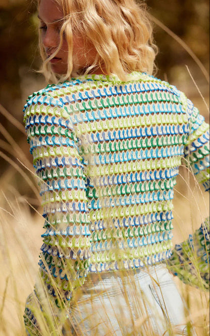 Via | Elegant og Trendy Crop-kjole med Cloche-Ærmer
