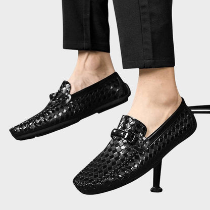 Antonin | Vævede Spænde Læder Loafers