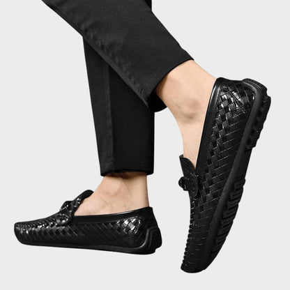 Antonin | Vævede Spænde Læder Loafers