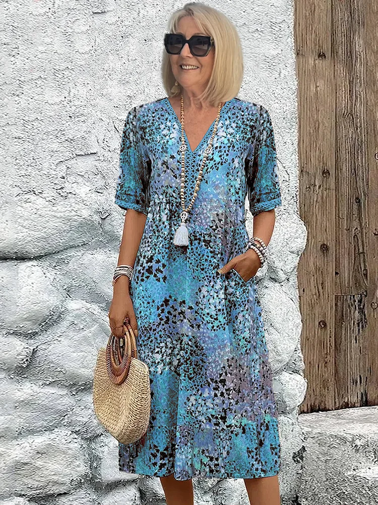 Colette™ | Vibrerende midi-kjole