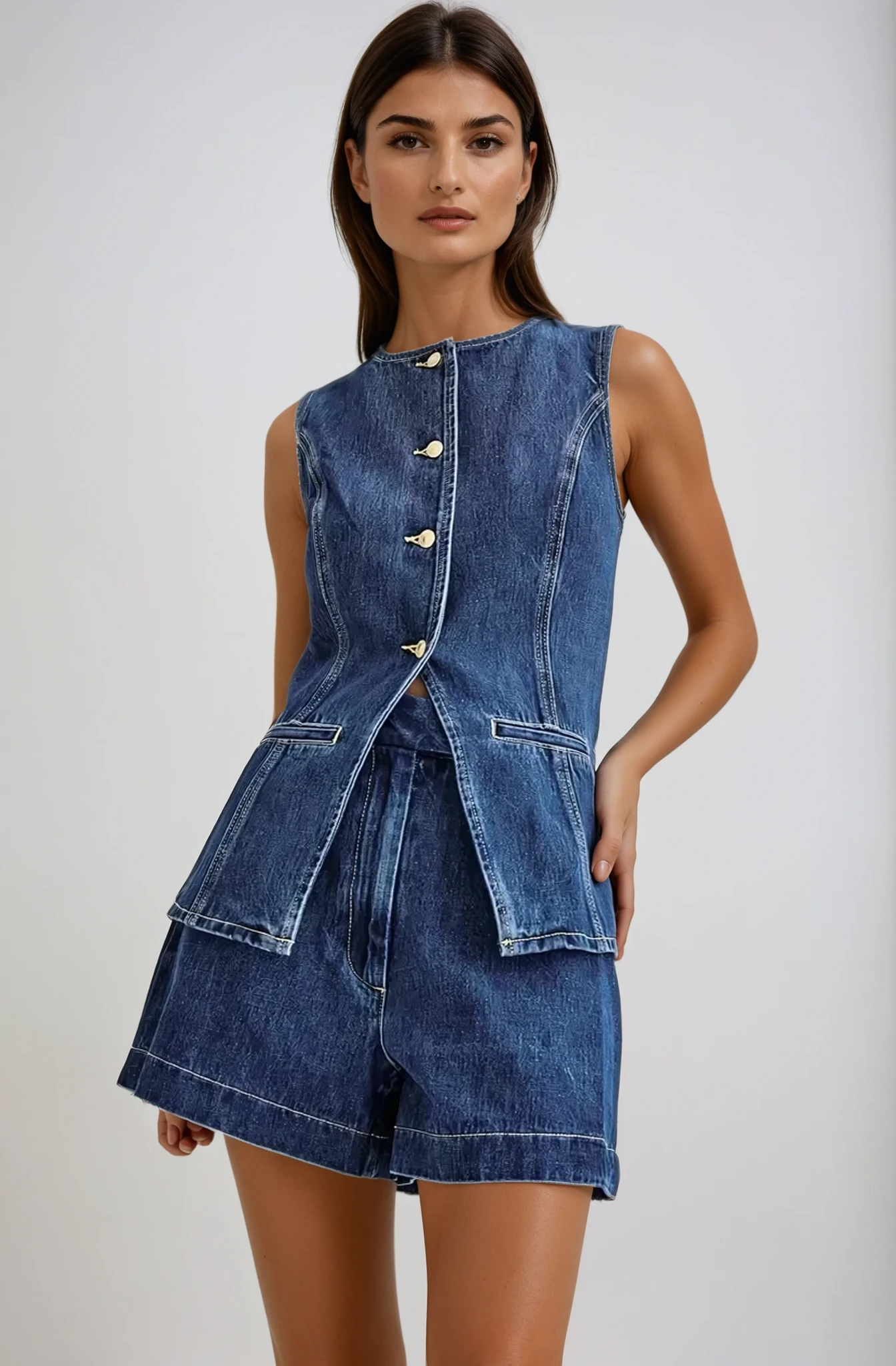 JULIE | Omslut dig i stil med det elegante denim sæt