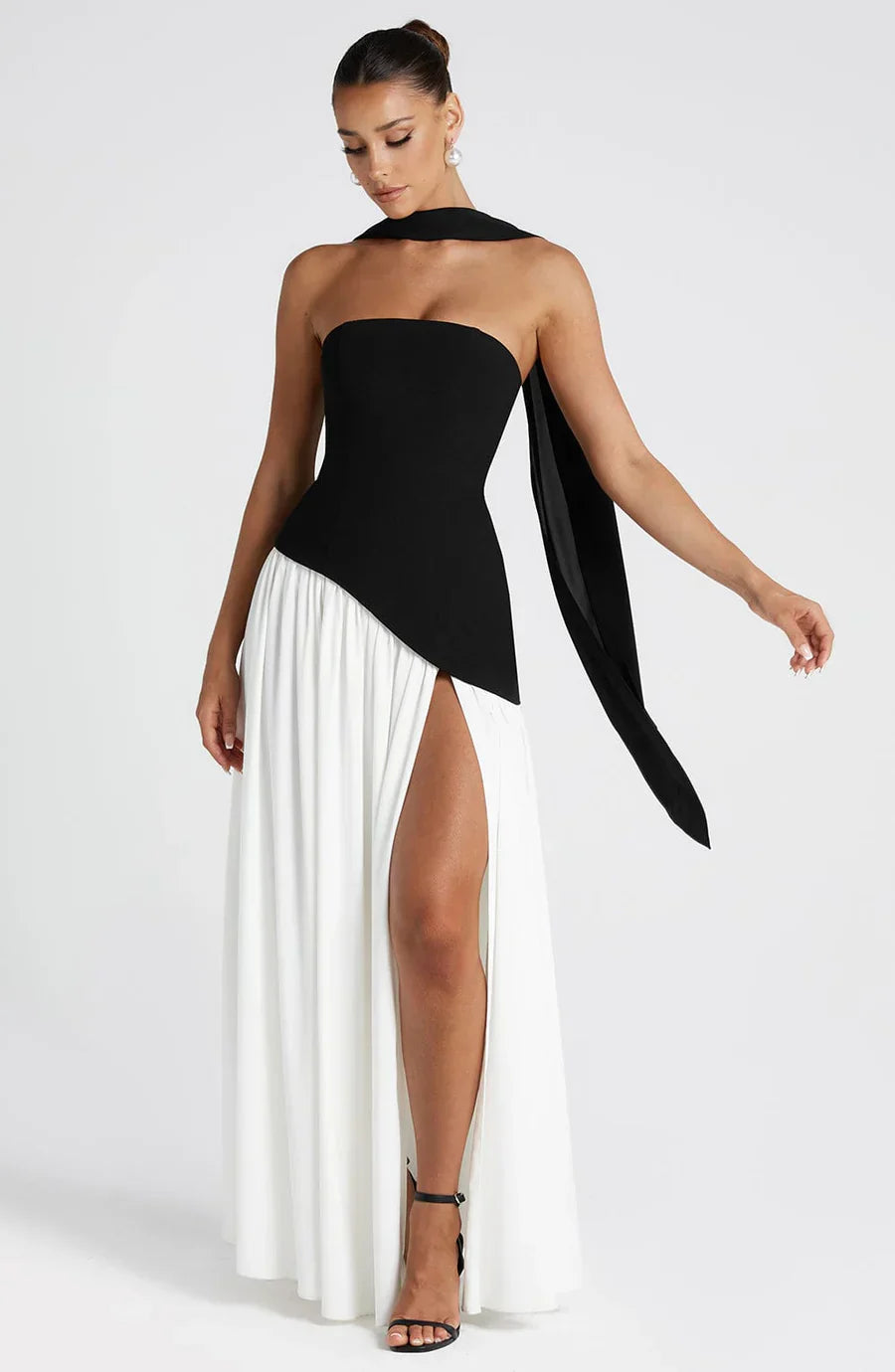 Micah | Elegant Lang Slidt Kjole