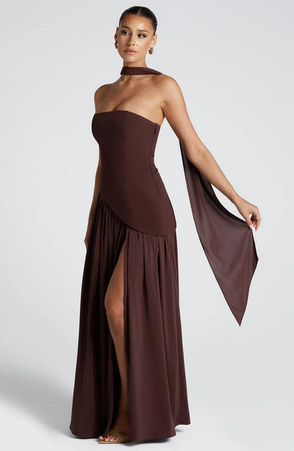 Micah | Elegant Lang Slidt Kjole