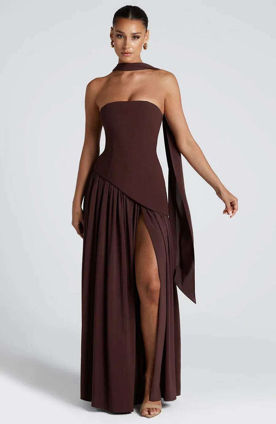 Micah | Elegant Lang Slidt Kjole