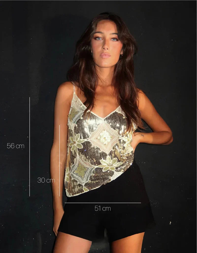 DIANA | Dekoreret Top